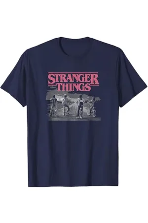 Stranger Things Poster Bike Scene Maglietta