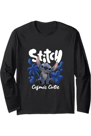 Disney Lilo & Stitch Cosmic Cutie Tropical Logo Maglia a Manica