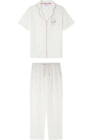 Women secret Long Pyjama Multilicense Lucky Love Snoopy Pigiama, , S Donna