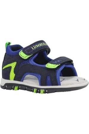 Lumberjack Billy, Sandali Bimbo 0-24, Royal Blue/Acid Green, 20 EU