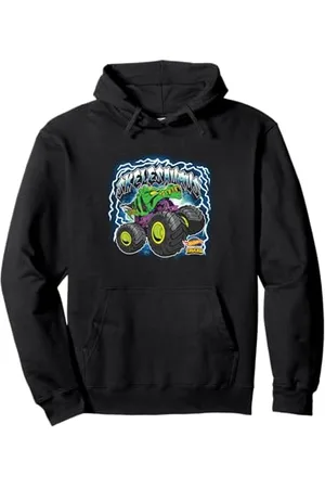 Hot Wheels Monster Truck - Skelesaurus Felpa con Cappuccio