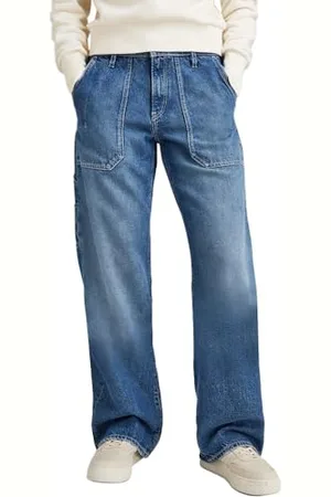 G-Star Donna Judee Carpenter Loose Jeans, (faded blue pool D23590-D442-G121), 26W / 32L