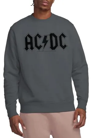 AC/DC Worn Logo Crew Sweatshirt Maglia di Tuta, , XXL Unisex-Adulto