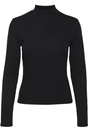 VERO MODA Vmmary LS Ga Jrs Noos-Maglietta a Collo Alto Maniche Lunghe, , L Donna