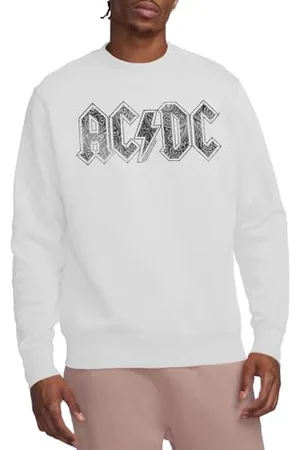 AC/DC Paisley Logo Crew Sweatshirt Maglia di Tuta, , M Unisex-Adulto