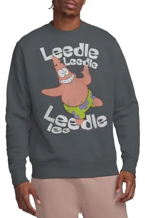 Spongebob Spongebob Singing Patrick Crew Sweatshirt Maglia di Tuta, , S Unisex-Adulto