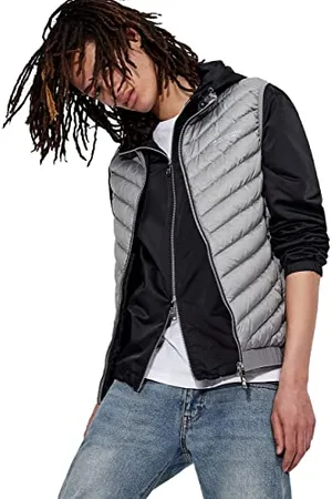 Armani Exchange 100% Down, Front Logo, Elastic Waistband with Logo, Uomo, (melange/marino), M