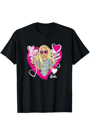 Barbie Schizzo Cuore V-Day Maglietta