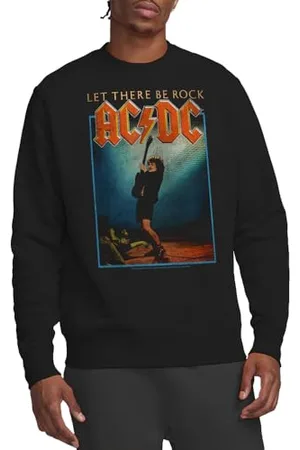 AC/DC Let There Be Rock Crew Sweatshirt Maglia di Tuta, , S Unisex-Adulto