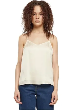 Urban classics Slip Top da Donna in Viscosa Satinata Canottiera