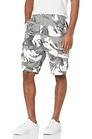 Wrangler Pantaloncini Cargo in Twill di Alta qualità Pantaloni Uomo, Mimetico Bianco, 52