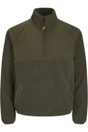 JACK & JONES Jcopeak-Felpa con Mezza Zip Maglia di Tuta, , XS Uomo