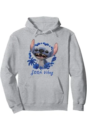 Disney Lilo & Stitch Stitch Vibes Cute Face Portrait Felpa con Cappuccio