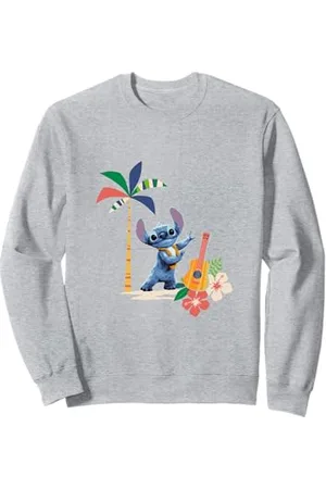 Disney Lilo & Stitch Hula Dancing Stitch Floral Logo Felpa