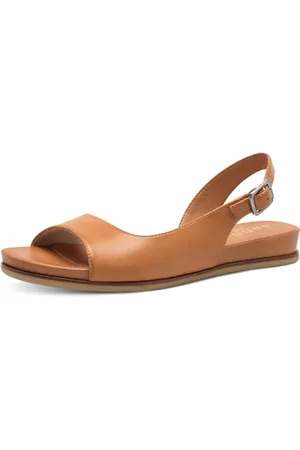 Jana Damen Sandalen Flach mit Verstellbarem Riemen Vegan, Sandali Bassi Donna, , 38 EU