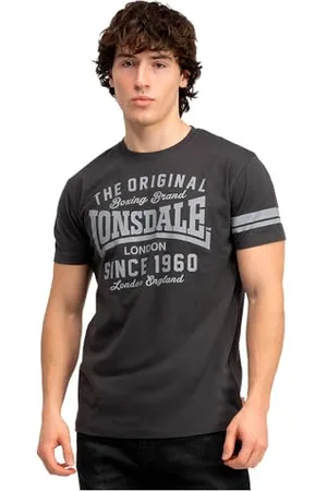 Lonsdale London Winnard T-Shirt, Grigio, XL Male-Adulto
