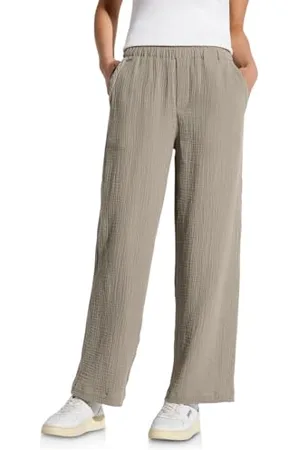 Street one A378684 Pantaloni in Mussola Larga, , 40W x 30L Donna