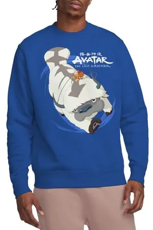 Avatar: The Last Airbender Appa in Flight Crew Sweatshirt Maglia di Tuta, , S Unisex-Adulto
