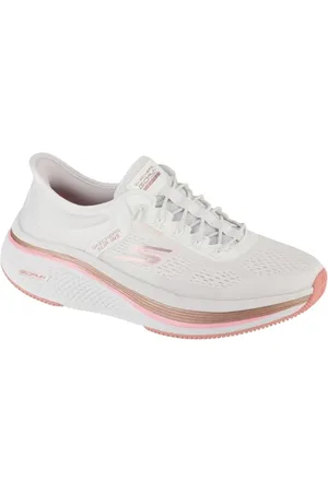 Skechers Go Run Elevate 2.0 Banyan Hands Free Slip-ins, Scarpe da Ginnastica Donna, Bianco/Rosa, 39 EU
