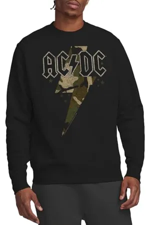 AC/DC Camo Bolt Crew Sweatshirt Maglia di Tuta, , XL Unisex-Adulto