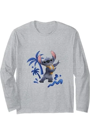 Disney Lilo & Stitch Cute Hula Dancing Stitch Maglia a Manica