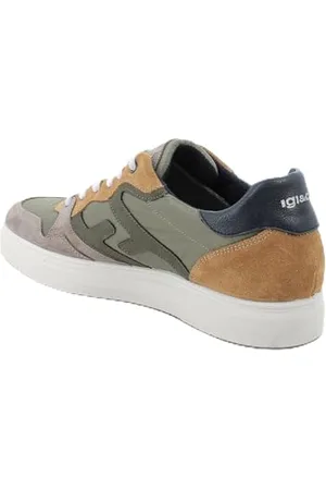 IGI&CO U.Sacha, Scarpe con Lacci Uomo, Peltro-Senape, 42 EU