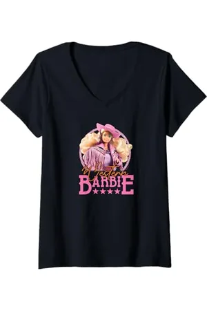 Barbie Donna - occidentale Maglietta con Collo a V