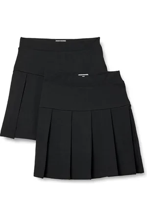 Amazon Gonna Pantalone Plissettata da Uniforme Bambine e Ragazze, Pacco da 2, , 9 Anni