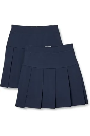 Amazon Gonna Pantalone Plissettata da Uniforme Bambine e Ragazze, Pacco da 2, , 11-12 Anni