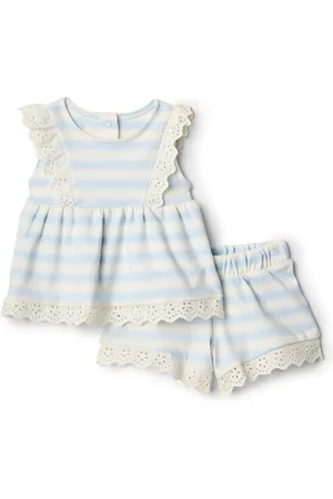 Amazon X Sofia Grainge Completino con Pantaloncini e Top con Occhielli Bimba, , 3-6 Mesi
