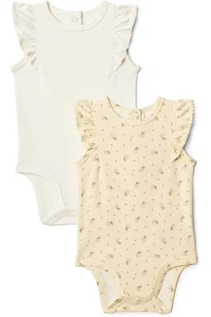 Amazon X Sofia Grainge Body Ricamato con Volant Bimba, Pacco da 2, , Newborn