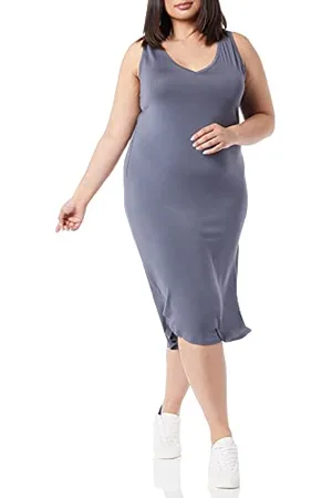 Amazon Abito al Ginocchio in Jersey Regular Fit Senza Maniche con Scollo a V (precedentemente Daily Ritual) Donna, , S
