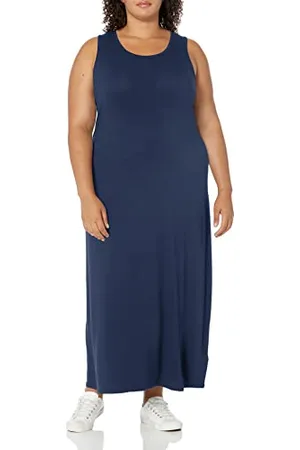 Amazon Vestito Lungo Smanicato Donna, , XL