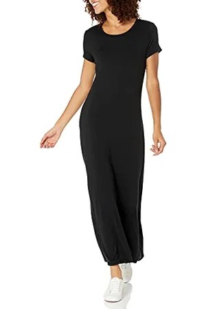 Amazon Vestito Molto Lungo a Maniche Corte Donna, , M