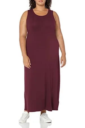 Amazon Vestito Lungo Smanicato Donna, , XL