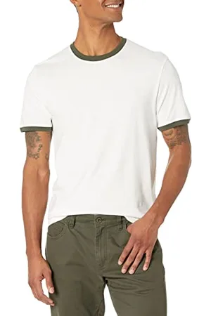 Amazon T-Shirt Ringer a Manica Corta (in precedenza Goodthreads) Uomo, , XL