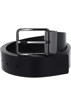 Calvin Klein Cintura Uomo Cintura in Pelle, Nero (Ck /Dk Brown), 90 cm
