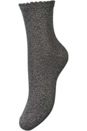 Pieces® Pcsebby Glitter Long 1 Pack Socks Noos, Calzini Donna, , Taglia unica