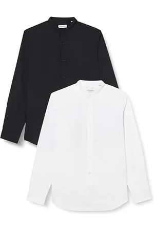 JACK & JONES Jjjoe Maglietta Ls Mao 2 Mp, Camicia, , L Uomo
