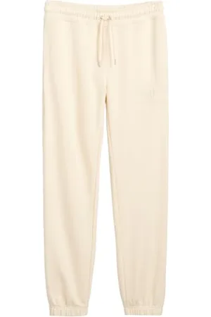 GANT REG TONAL SHIELD SWEATPANTS, Pantaloni casual Donna, ( LINEN ), L