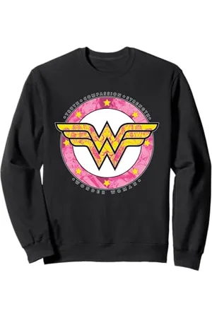 DC Comics Originals Logo vintage DC Wonder Woman Girl Power Truth Strength Hero Felpa