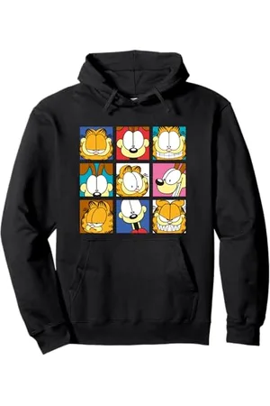 Garfield Odie All Faces Classic Felpa con Cappuccio