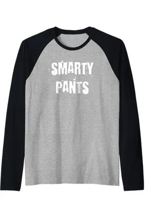 Buy Cool Shirts Pantaloni Smarty Maglia con Maniche Raglan