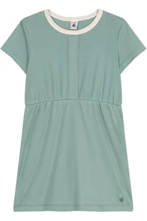 Petit Bateau A0d6k Abito A Maniche Corte, , 12 Anni Bambina