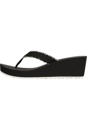 Tommy Hilfiger Wedge Beach Sandal Fw0fw08738, Infradito Donna, Black (Black), 41 EU