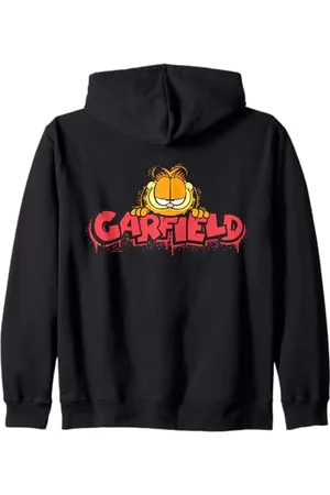 Garfield Streetwear Style Gatto Felpa con Cappuccio