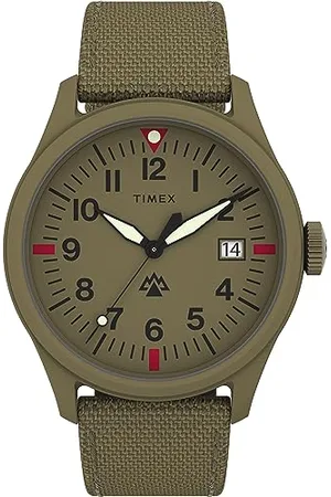 Timex Orologio da uomo Expedition North, 43 mm, cinturino ecologico a sgancio rapido marrone chiaro in due pezzi, quadrante marrone chiaro, cassa marrone chiaro TW2W23500