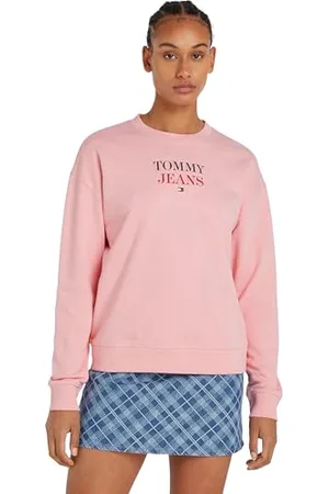 Tommy Hilfiger Donna Felpa Crew Neck Senza Cappuccio, (Ballet Pink), XXS