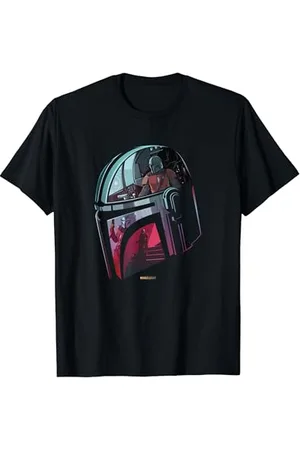 STAR WARS The Mandalorian Helmet Scene Fill Maglietta