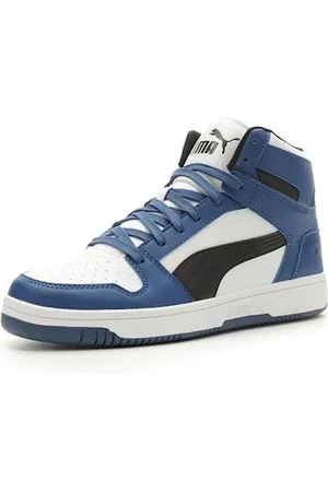 PUMA Sneaker Rebound Layup Uomo, Bianco- Nero-Clyde Royal, 44 EU